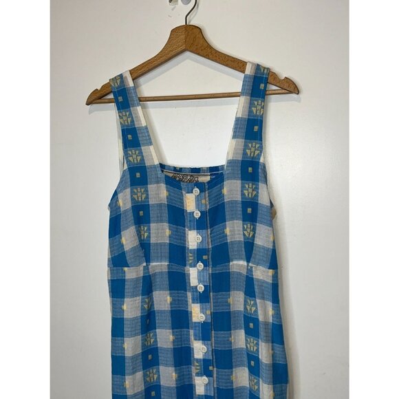 Ace & Jig Squre Neck Midi Dress Women Size L Large - Picture 3 of 10